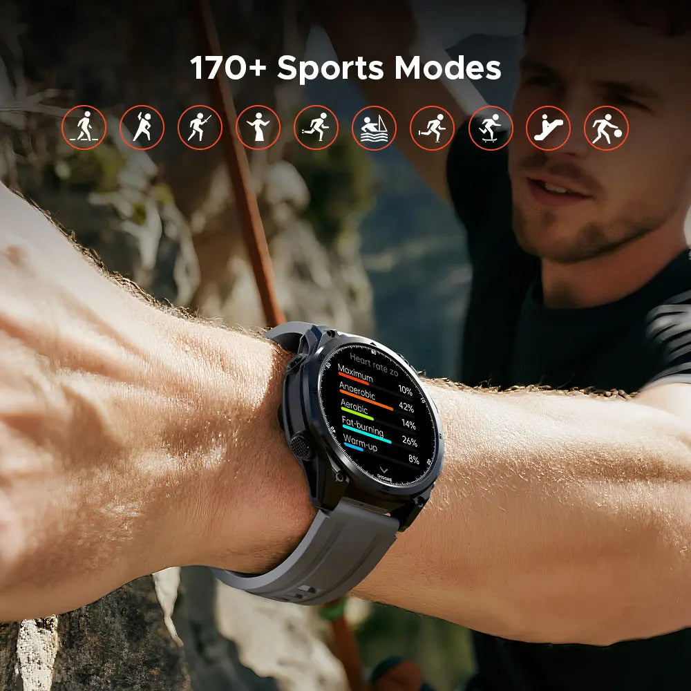 Anywise W1 Pro Offline Maps Rugged Smartwatch | DOOGEE Outdoor