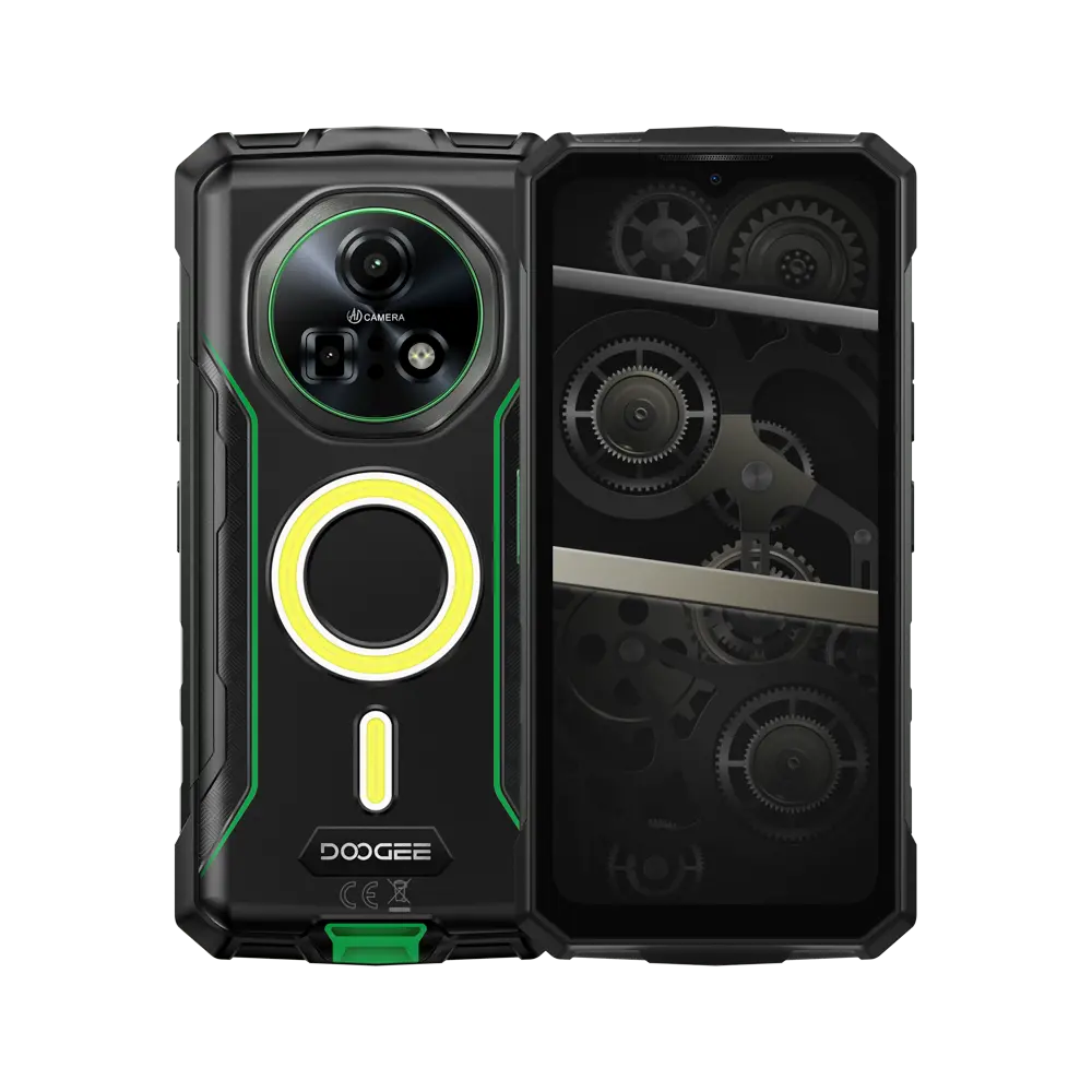 DOOGEE Fire 7 Pro 13000mAh Android 15 5G Rugged Phone with Bluetooth Intercom Function DOOGEE